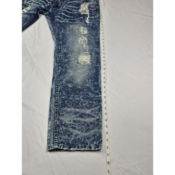 Evolution Jeans Men's Size 36. Stone Washed Distressed Y2K Denim. - Picture 9 of 10